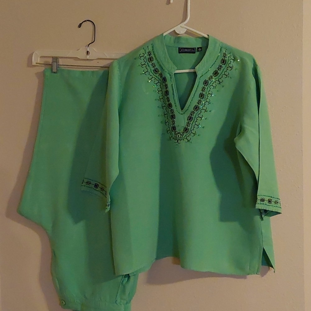 Cropped Pant Suit